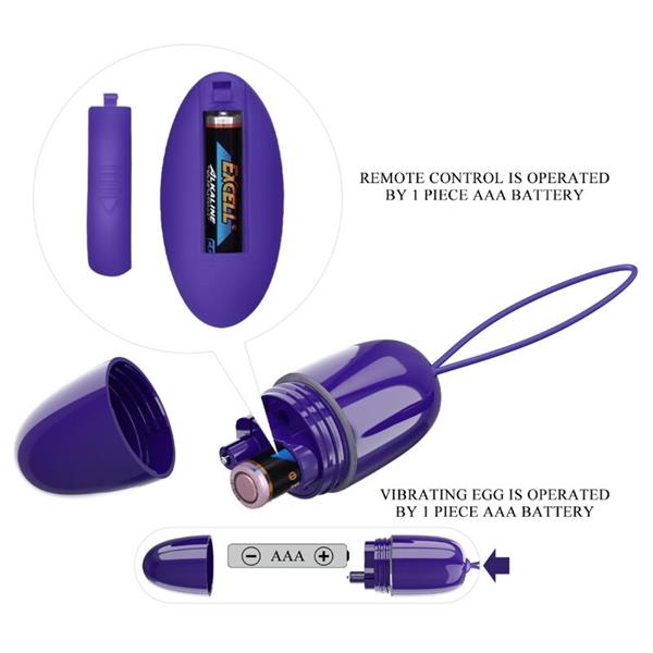 SELKIE YOUTH MINI VIBRATING EGG VIOLET REMOTE CONTROL