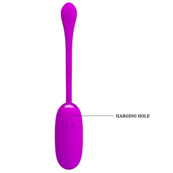 JULIUS VODOODPORNI-RECHARGEABLE VIBRIRAJOČI JAJCE PURPLE