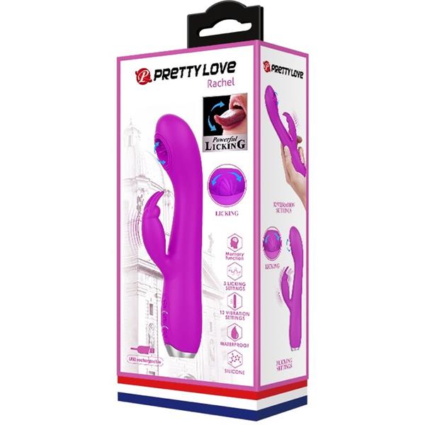 RACHEL RECHARGEABLE VIBRATOR WITH PURPLE SUCTION CUP