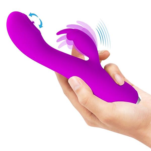 RACHEL RECHARGEABLE VIBRATOR WITH PURPLE SUCTION CUP