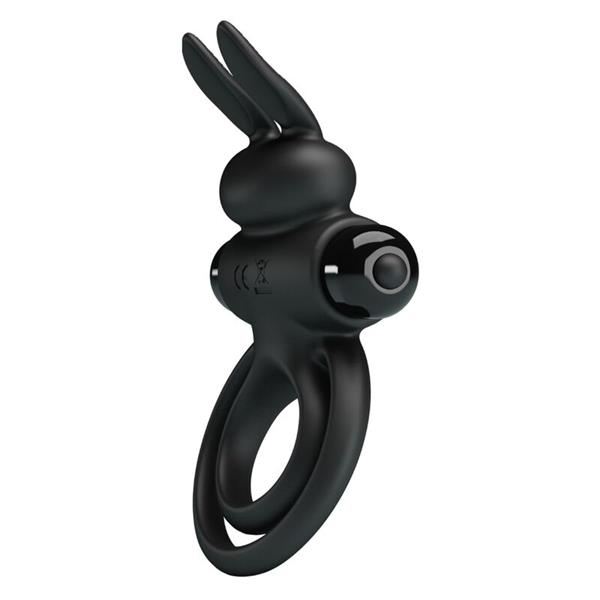 VIBRATOR III RABBIT RING FOR BLACK PENIS