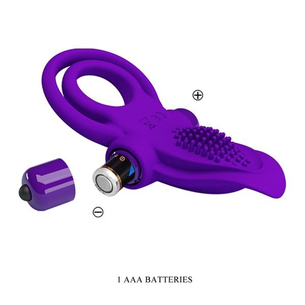 PURPLE VIBRIRAJOČA PENISOVA PRSTEN