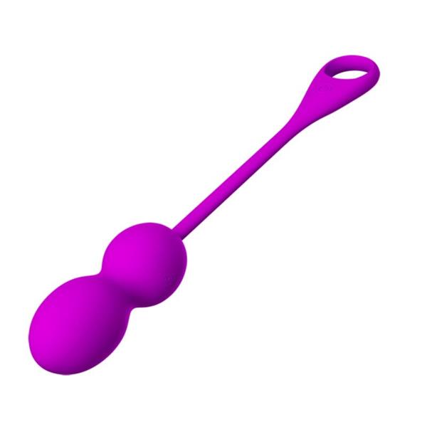 ELVIRA RECHARGEABLE VIBRATING BALLS PURPLE