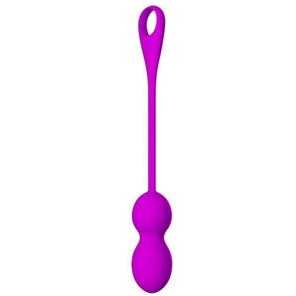 ELVIRA RECHARGEABLE VIBRATING BALLS PURPLE