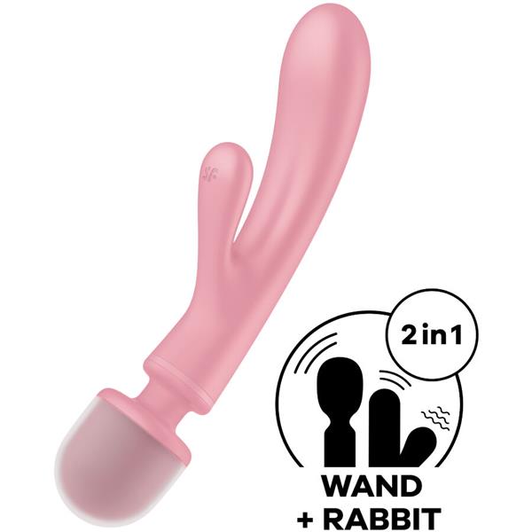 TRIPLE LOVER ZAJČEK VIBRATOR MASAŽER ROZA