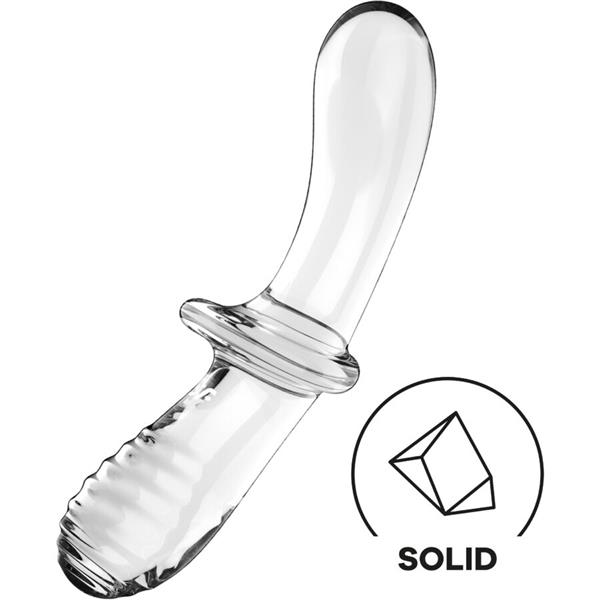 DOUBLE CRYSTAL DILDO TRANSPARENT