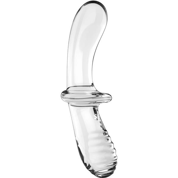 DOUBLE CRYSTAL DILDO TRANSPARENT