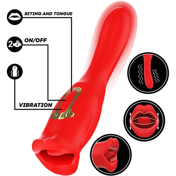 SIENA TRIPLE PLEASURE VIBRATING + BITING