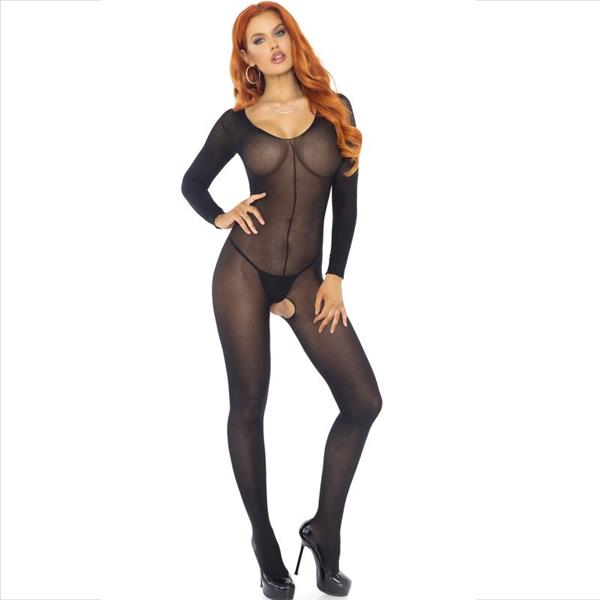 BODYSTOCKING LONG SLEEVE BLACK