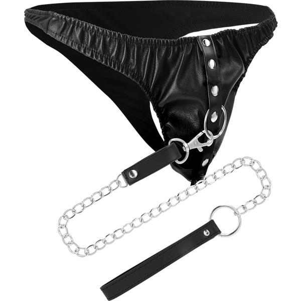 SUBMISSION THONG WITH METAL CHAIN