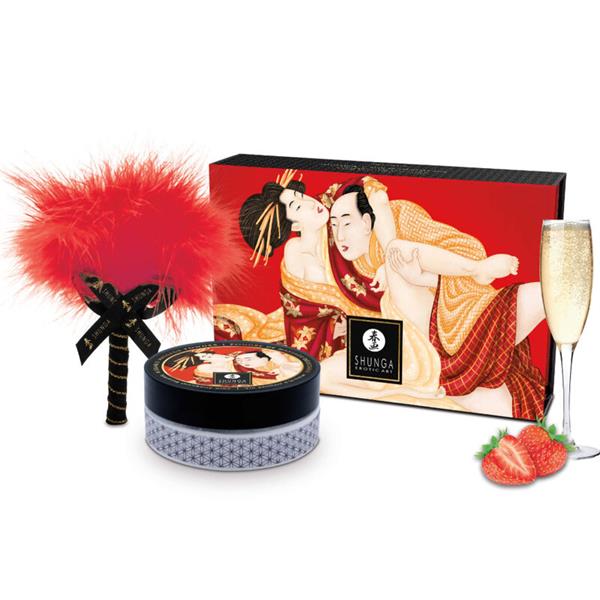 STRAWBERRY EDIBLE MASSAGE POWDER KIT