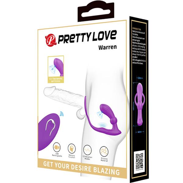 WARREN VIOLET ANAL RING & VIBRATOR