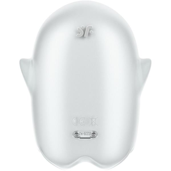 GLOWING GHOST AIR PULSE & VIBRATOR YELLOW