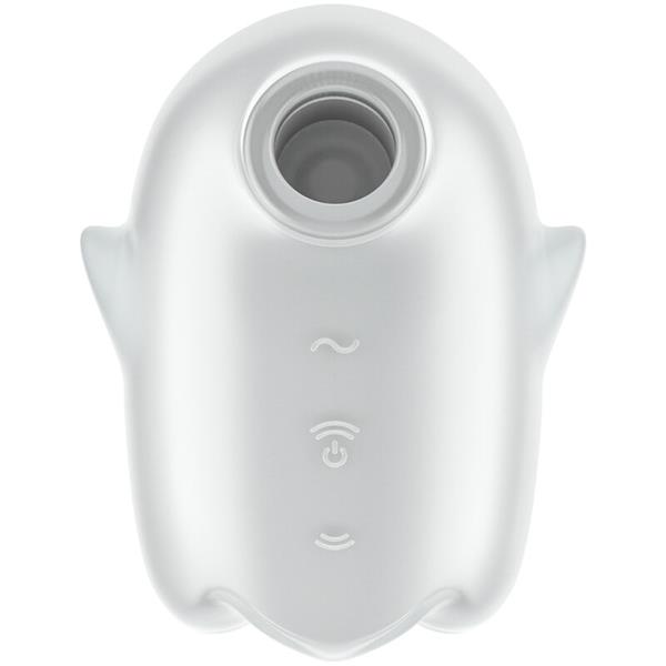 GLOWING GHOST AIR PULSE & VIBRATOR YELLOW