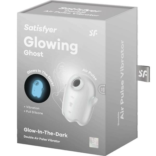 GLOWING GHOST AIR PULSE & VIBRATOR YELLOW