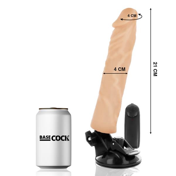 REALISTIC VIBRATOR REMOTE CONTROL FLESH 21 CM -O- 4 CM