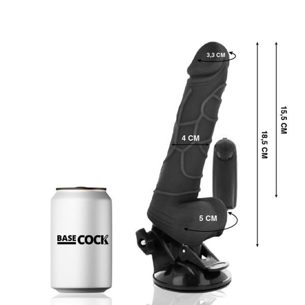 REALISTIČNI VIBRATOR NA DALJINSKO UPRAVLJANJE KOŽA 18.5 CM -O- 4CM