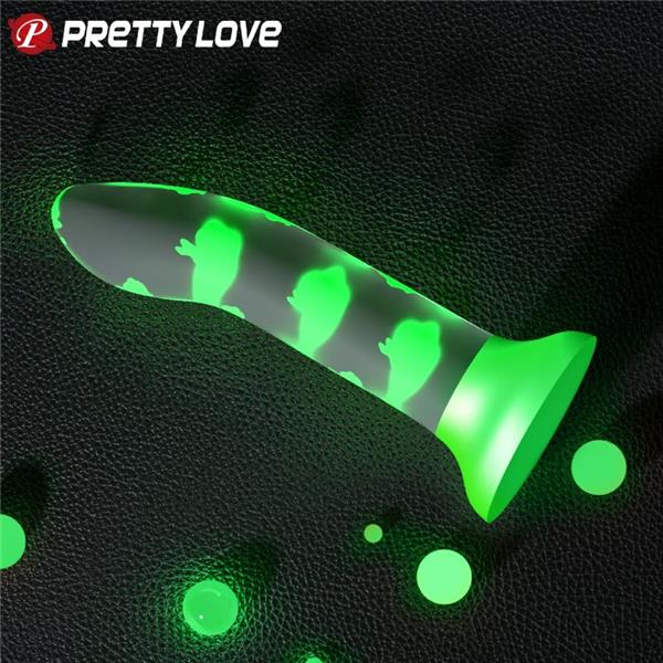 MAGICAL NIGHTFALL DILDO WITHOUT VIBRATION LUMINOUS GREEN