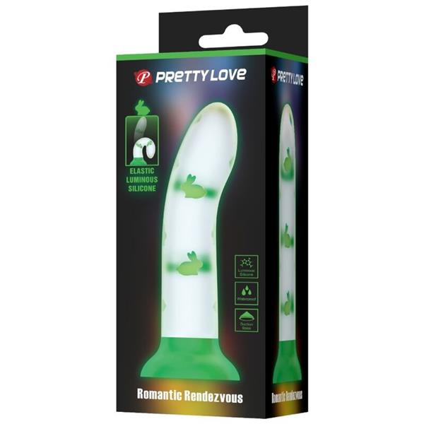 MAGICAL NIGHTFALL DILDO WITHOUT VIBRATION LUMINOUS GREEN