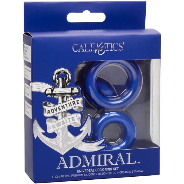 ADMIRAL COCK RING SET BLUE