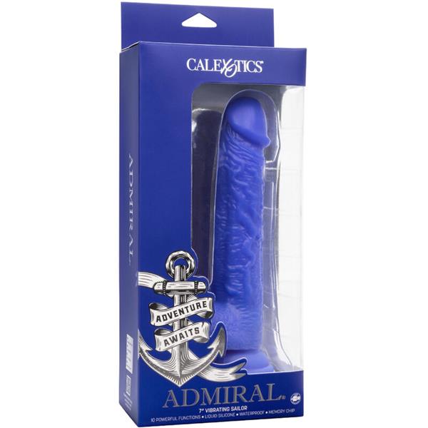 ADMIRAL SAILOR REALISTIC DILDO VIBRATOR BLUE