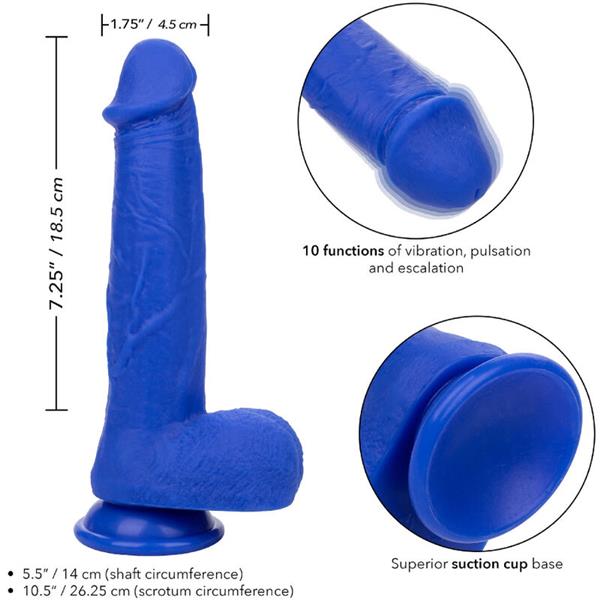 ADMIRAL CAPTAIN REALISTIC DILDO VIBRATOR BLUE