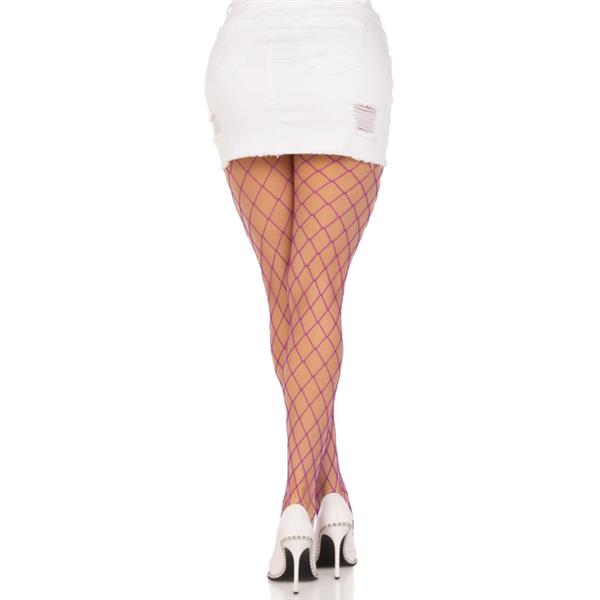 DIAMOND FISHNNET PANTYHOSE PINK