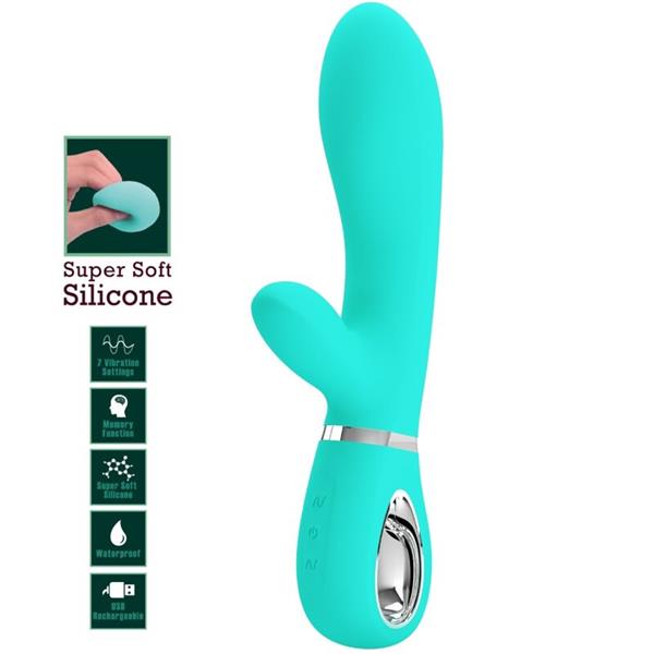 THOMAS MULTIFUNCTION G-SPOT VIBRATOR AQUA GREEN