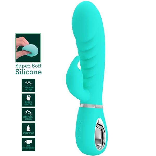PRESCOTT MULTIFUNCTION G-SPOT VIBRATOR AQUA GREEN