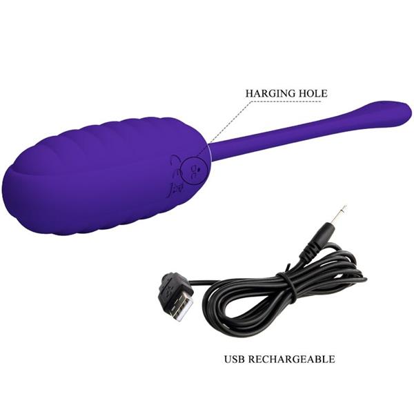 KIRK RECHARGEABLE VIBRATING EGG PURPLE
