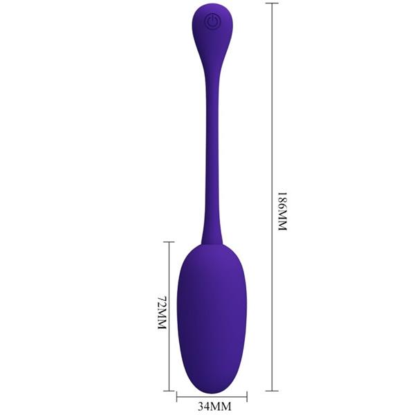 KNUCKER PURPLE RECHARGEABLE VIBRATING EGG