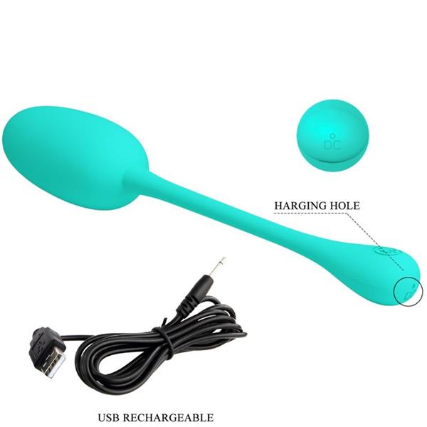 KNUCKER WATER GREEN RECHARGEABLE VIBRATING EGG