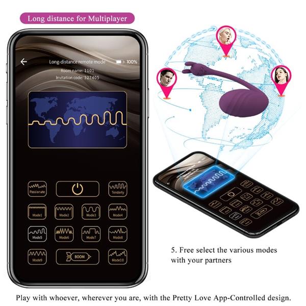 CATALINA VIBRATOR APP REMOTE CONTROL PURPLE