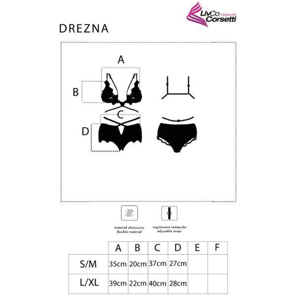 DREZNA LC 90733 BRA + PANTY BLACK