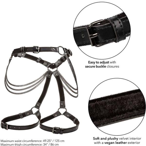 EUPHORIA PLUS SIZE MULTI CHAIN THIGH HARNESS