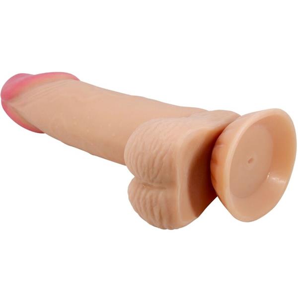 SLIDING SKIN SERIES REALISTIC DILDO WITH SLIDING SKIN SUCTION CUP 19.4 CM