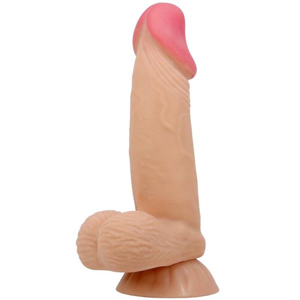 SLIDING SKIN SERIES REALISTIC DILDO WITH SLIDING SKIN SUCTION CUP 19.4 CM