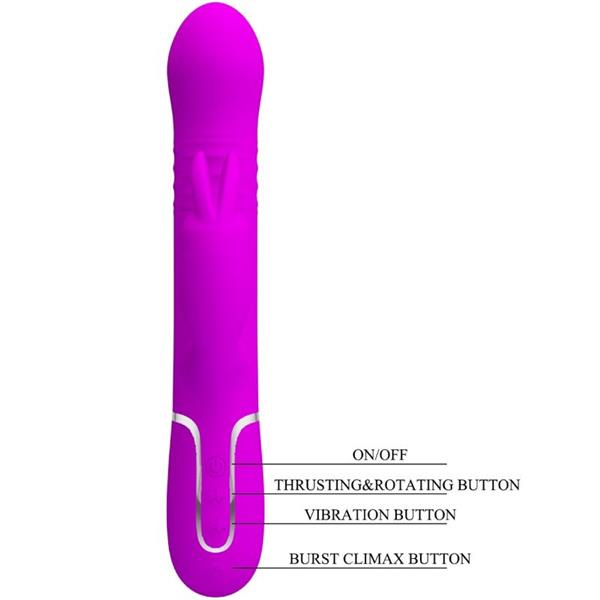 COALE RABBIT VIBRATOR PERLE VIJOLIČNE