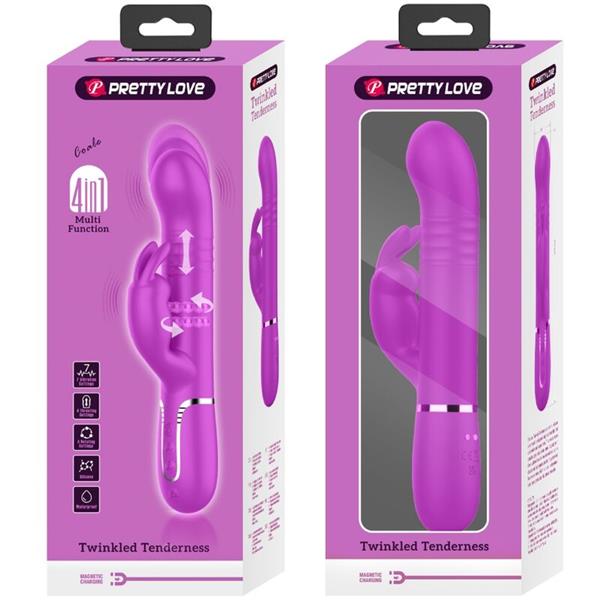 COALE RABBIT VIBRATOR PERLE VIJOLIČNE