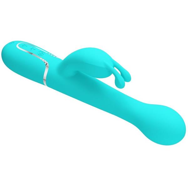 DEJON RABBIT VIBRATOR 3 V 1 MULTIFUNKCIONALNI AQUA ZELEN