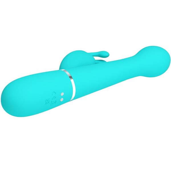DEJON RABBIT VIBRATOR 3 V 1 MULTIFUNKCIONALNI AQUA ZELEN