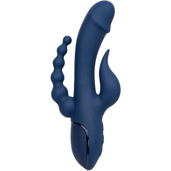 VIBRATOR TRIPLE ORGASM MODRA