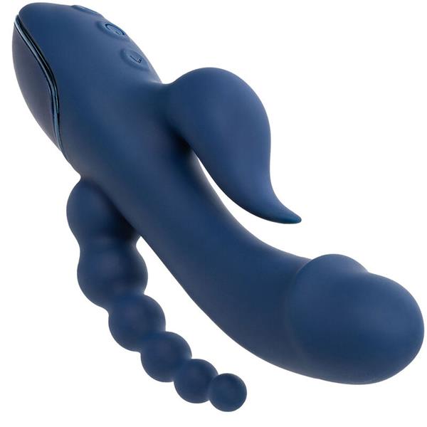 VIBRATOR TRIPLE ORGASM MODRA