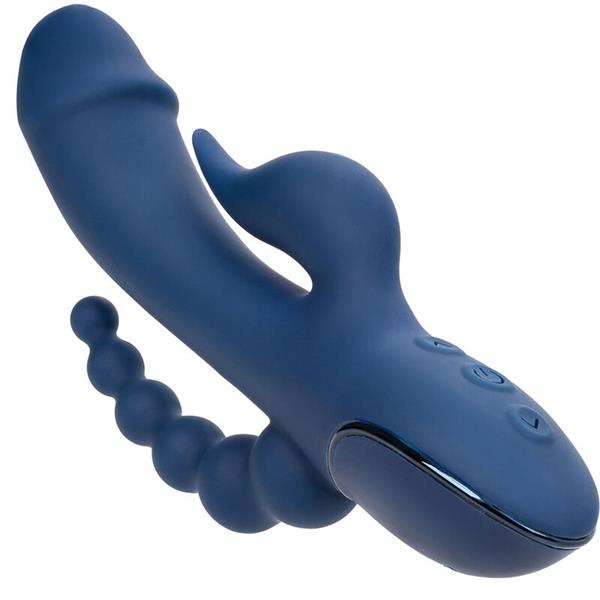 VIBRATOR TRIPLE ORGASM MODRA