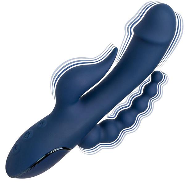 VIBRATOR TRIPLE ORGASM MODRA
