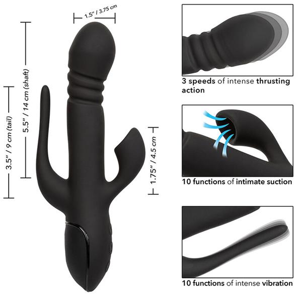VIBRATOR TRIPLE EUPHORIA BLACK