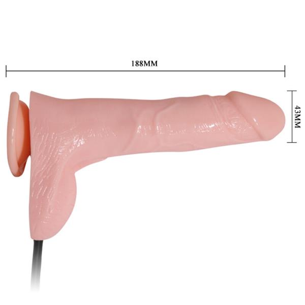 INFLATABLE REALISTIC DILDO WITH SUCTION CUP 15 CM