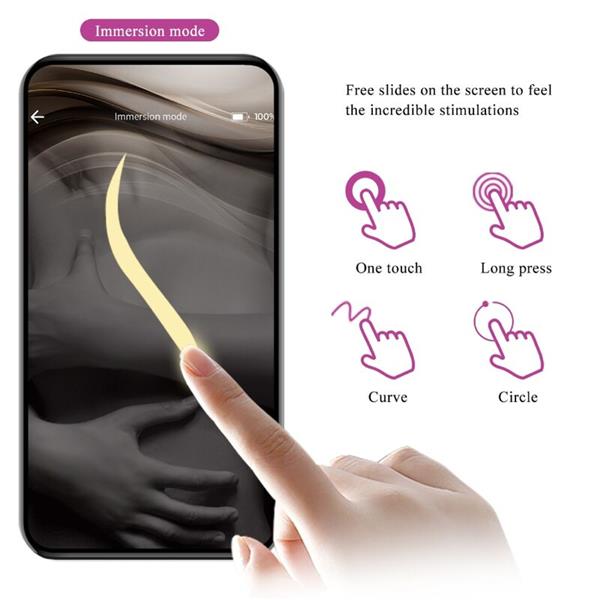 NYMPH VIBRATING EGG APP CONTROLLED LILA