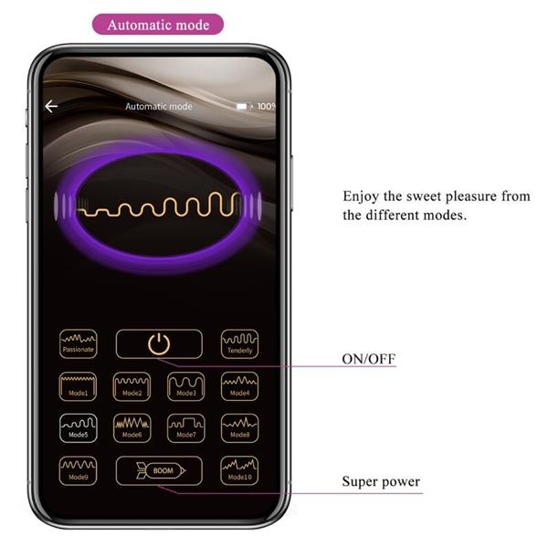BAIRD G-SPOT 12 VIBRATIONS RECHARGEABLE LILA APP