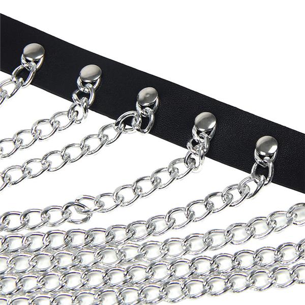 CHEST HARNESS WITH BIG RING CHAINS ONE SIZE